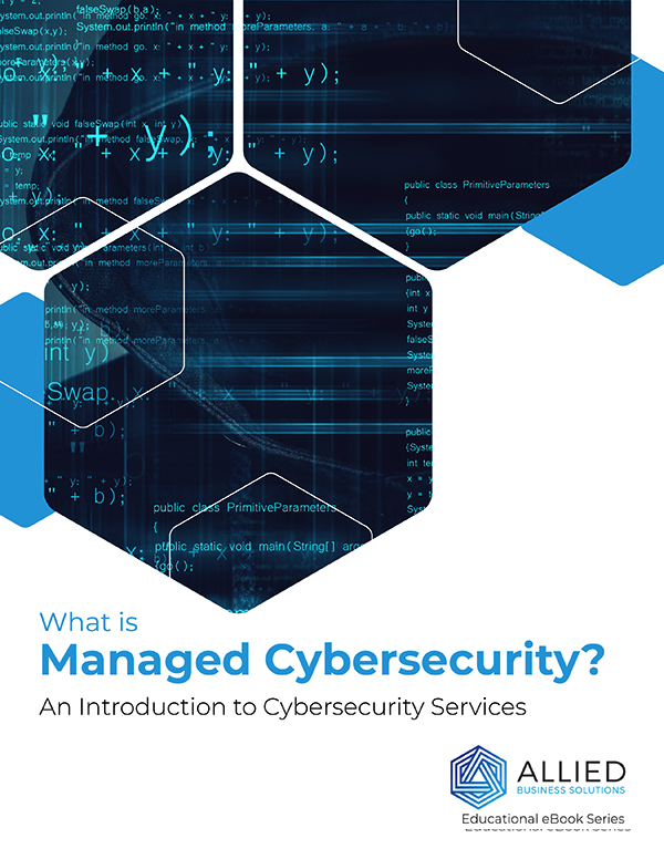 Allied managed cybersecurity eBook cover