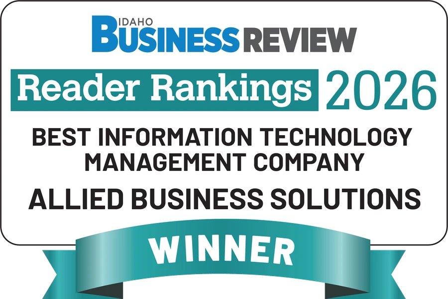 Idaho Business Review Reader Rankings 2026 Winner, Best Information Technology Management Company, Allied Business Solutions