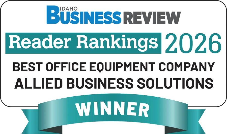 Idaho Business Review Reader Rankings 2026 Winner, Best Office Equipment Company, Allied Business Solutions